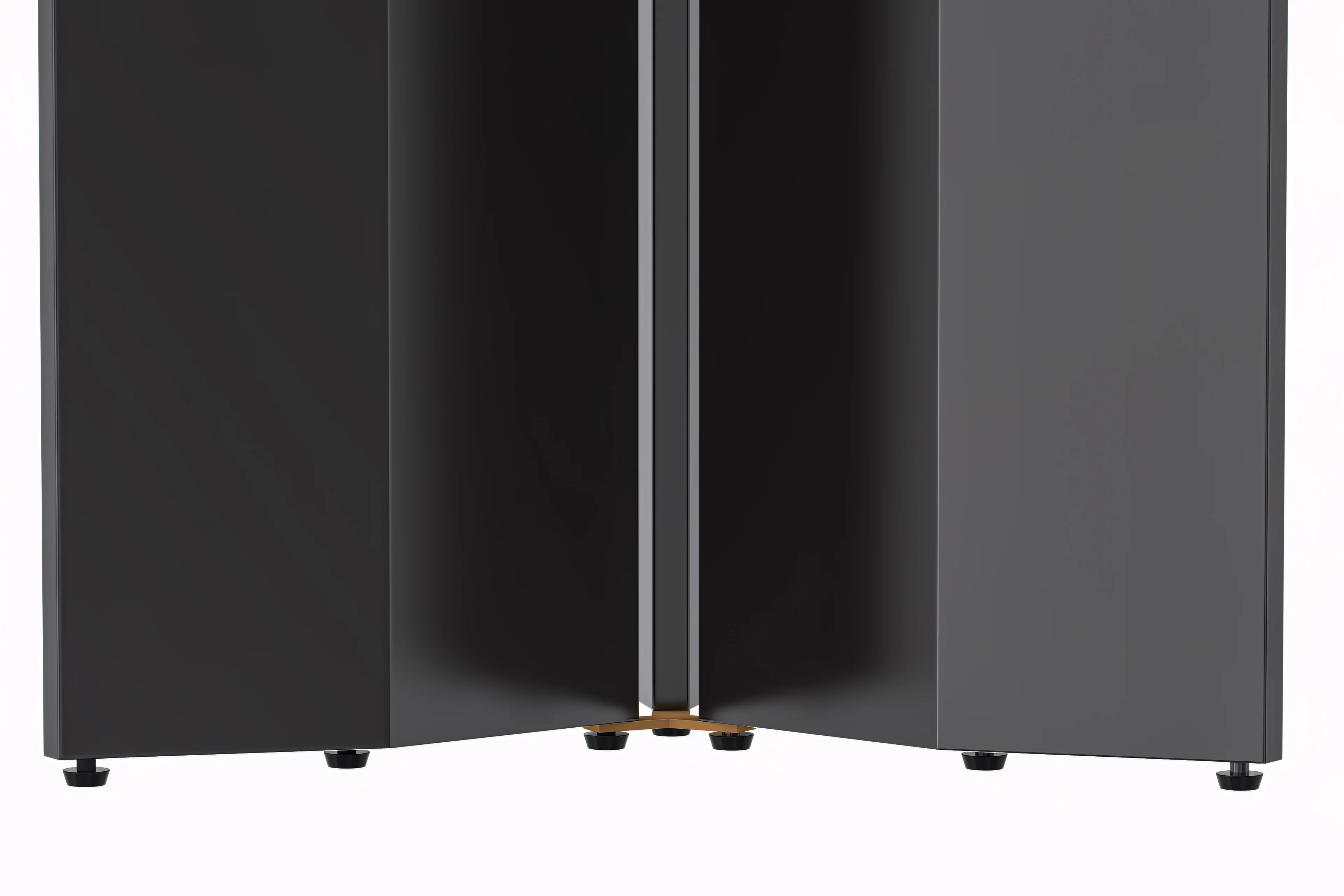 Zevro Series Round Dining Table Black Base with 60 Round White Sintered Stone Top