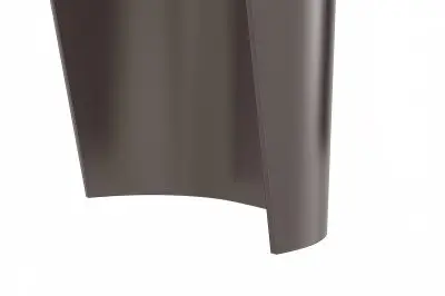 Zelan Series Modern Dining Table Champagne Gold Stainless steel Base, With 55" Deep Grey Sintered Stone Top