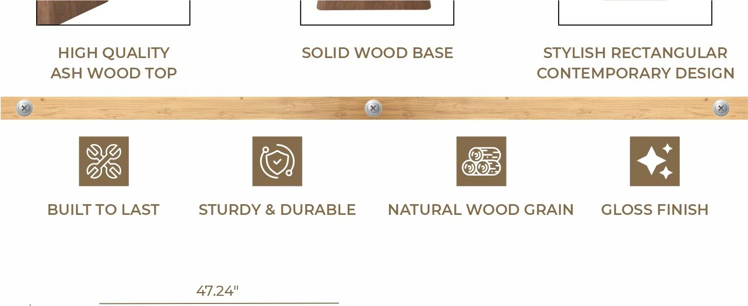 Zephry Collection Modern Dining Wooden Square Dining Table Walnut With Marbled Top