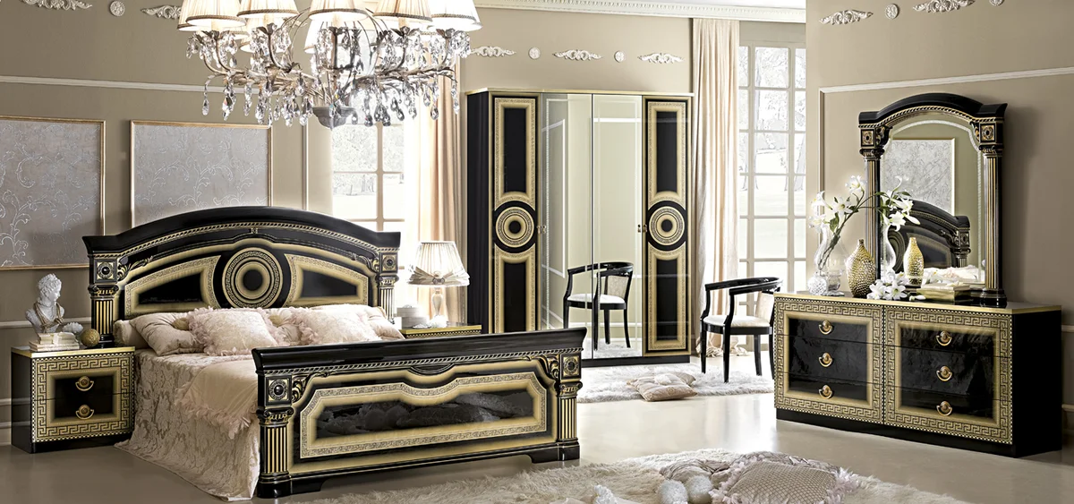 Aida Bed Black w/Gold