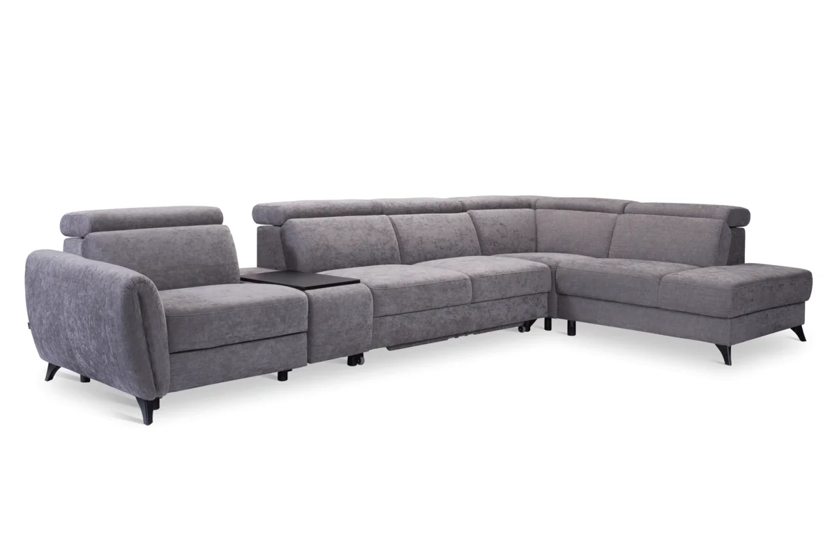 Lorens Sectional w/recliner, bed, bar