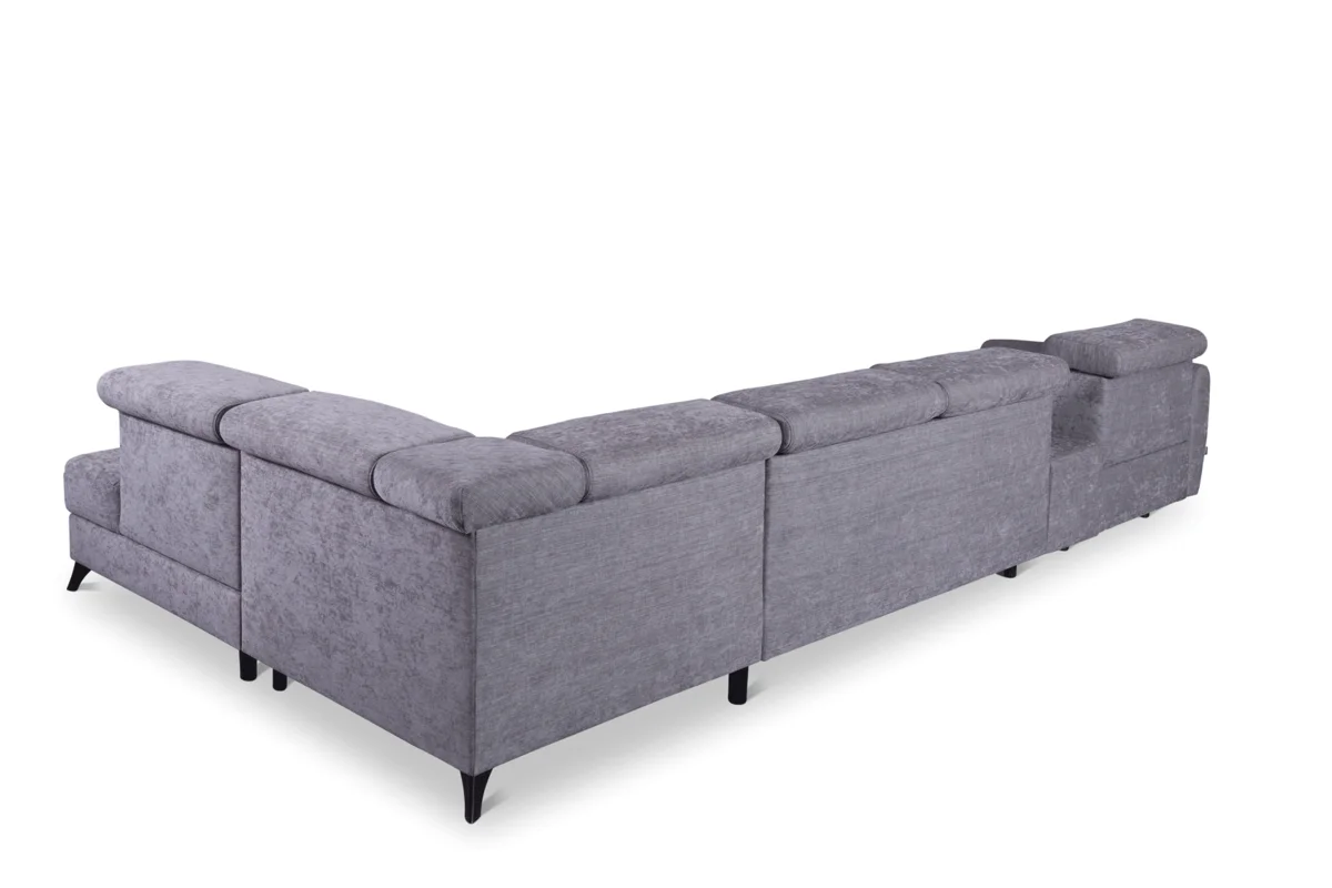 Lorens Sectional w/recliner, bed, bar