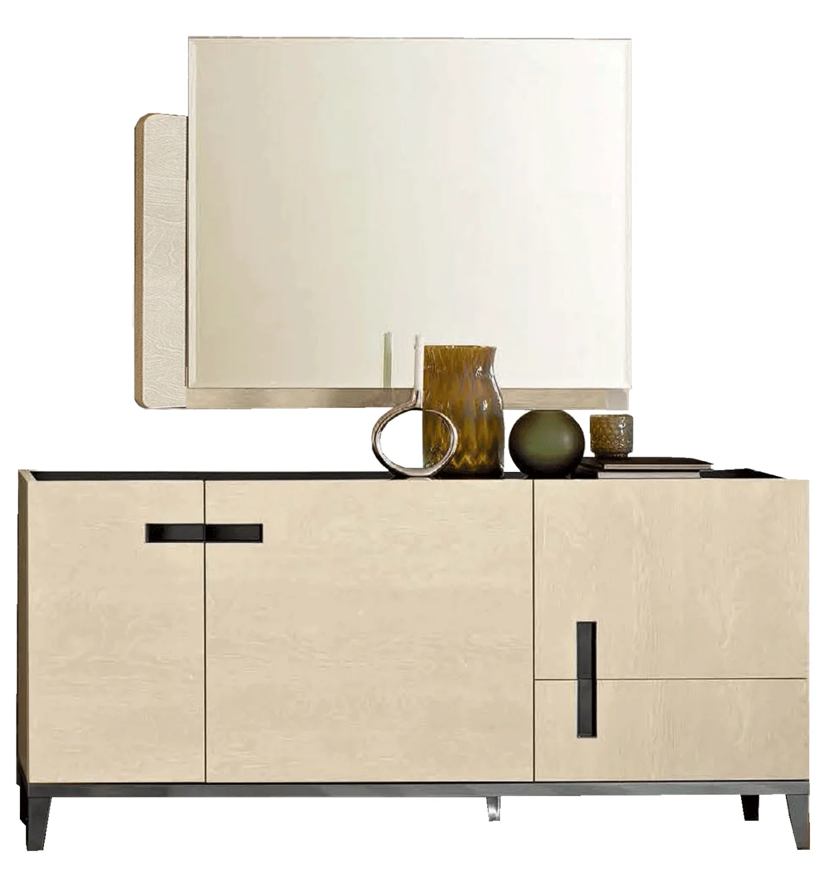 Ambra mirror for Dresser/ 3Door buffet & Elite 2 Door buffet IVORY