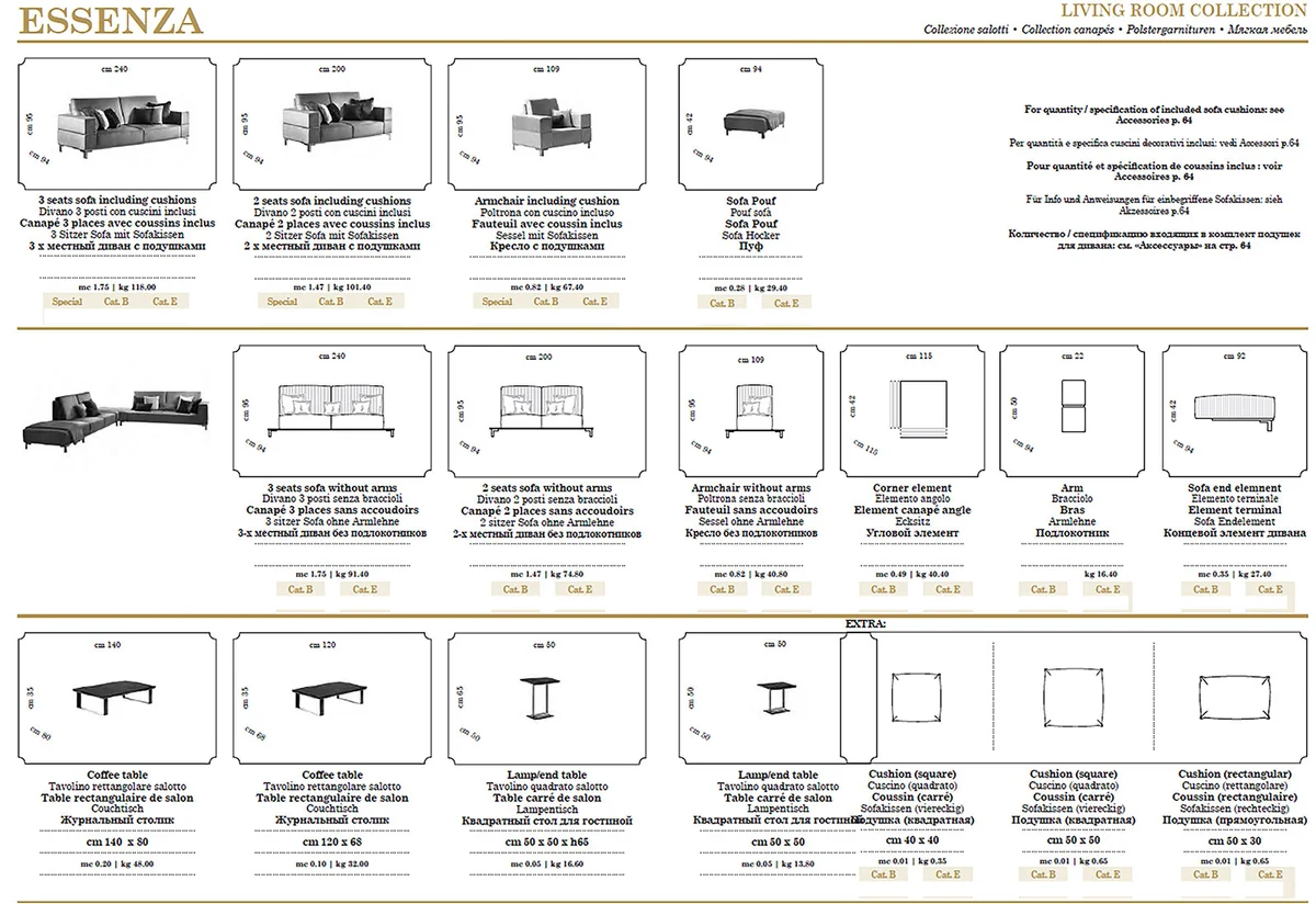 Essenza Living by Arredoclassic Additional items