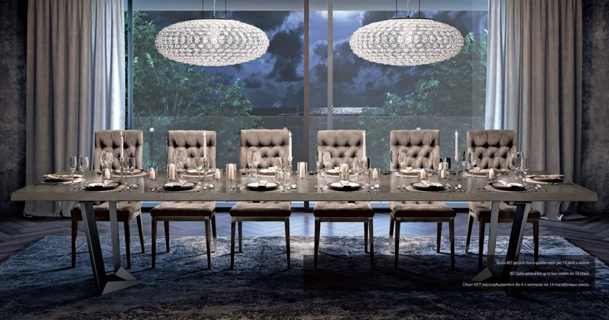 Elite Dining Room Brown  Silver Birch