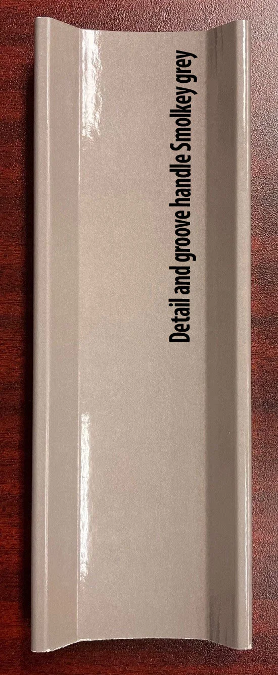 Details and groove handles in smoky grey