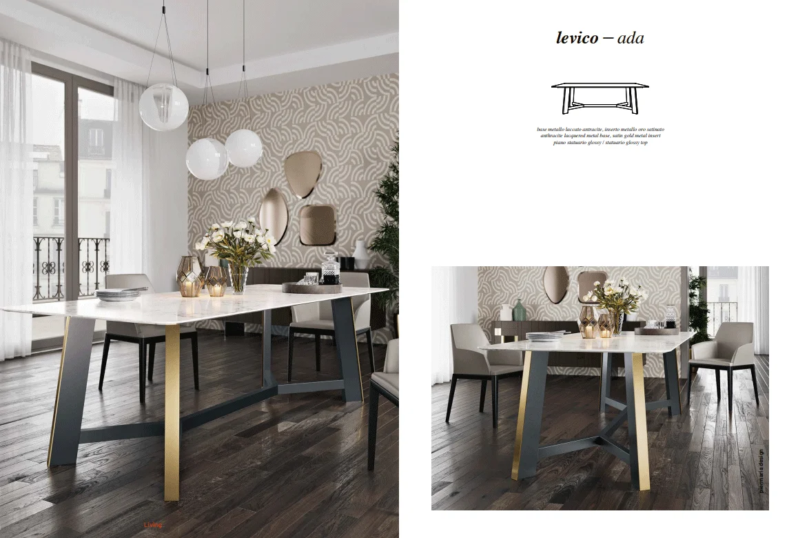 Levico Dining Table with Ada chairs