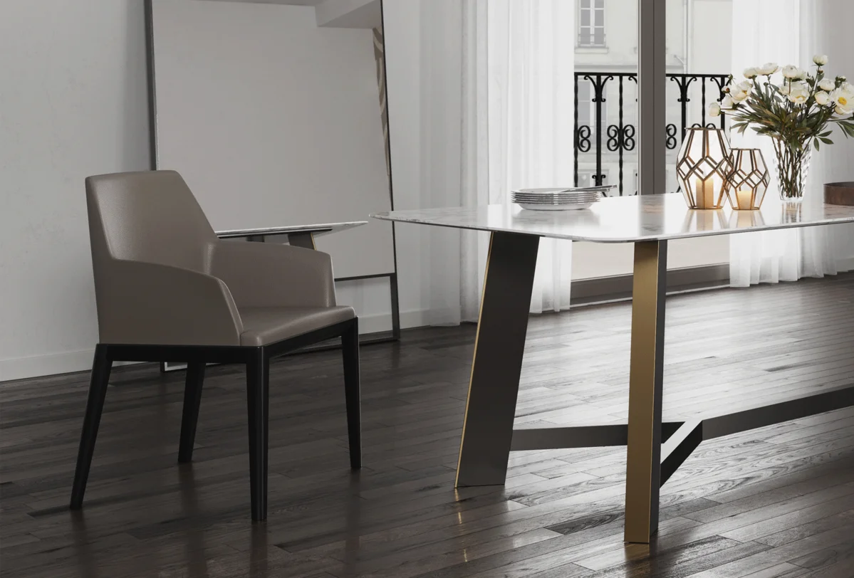 Levico Dining Table with Ada chairs