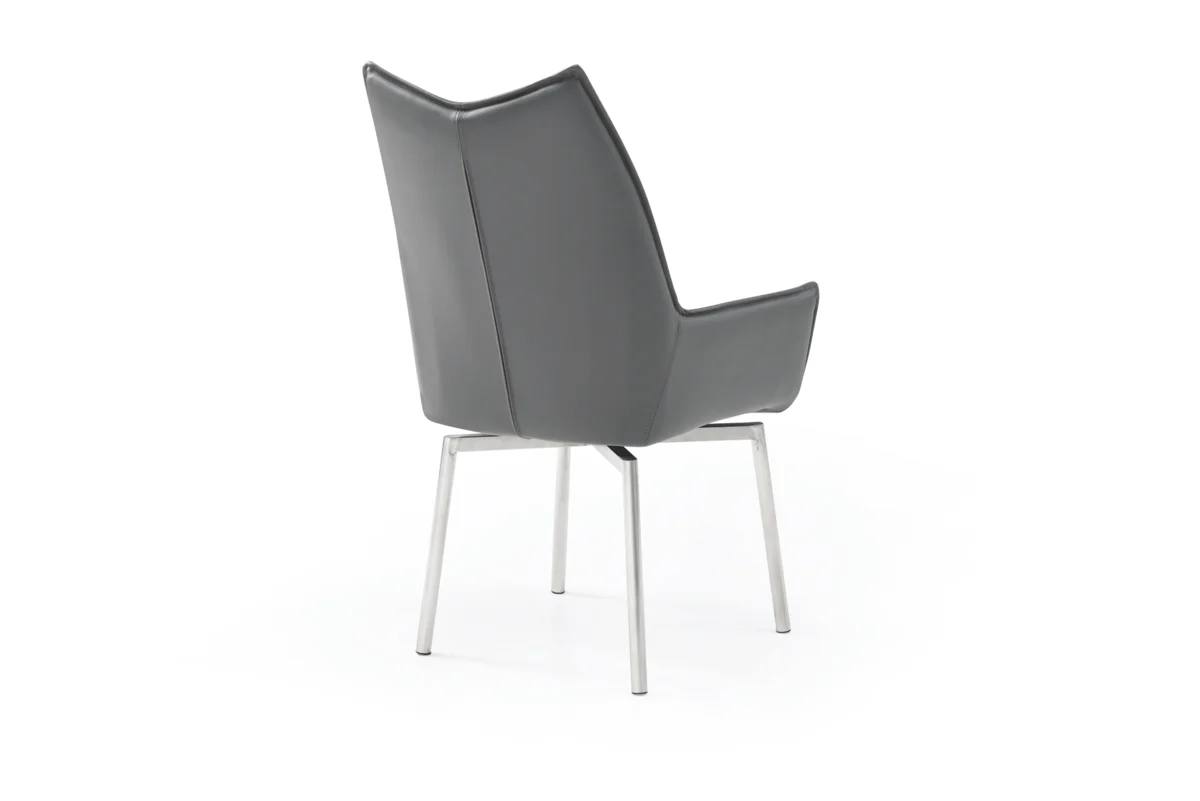 9087 Table Dark grey with 1218 swivel dark grey chair