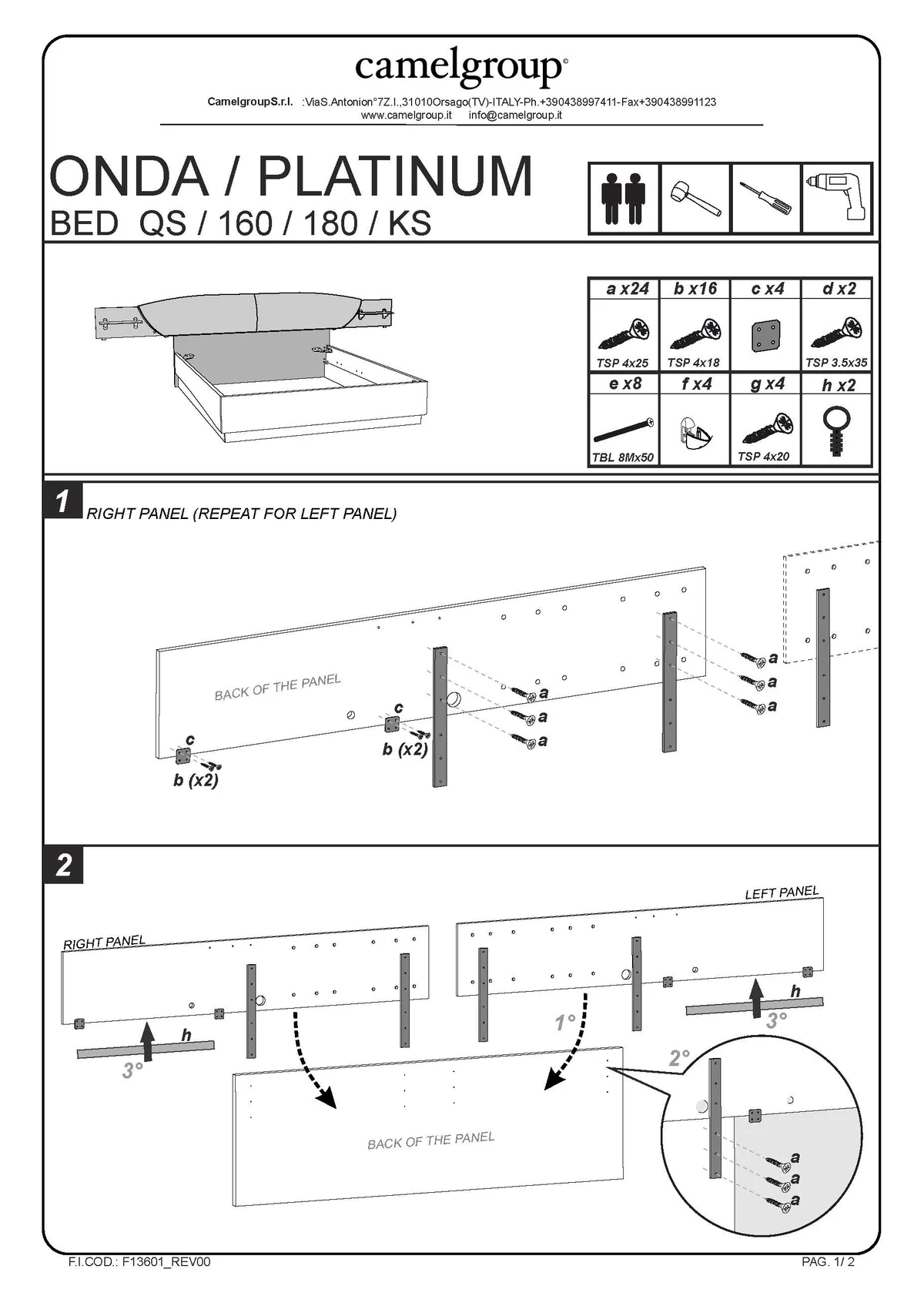 Platinum QS DROP Bed SILVER BIRCH