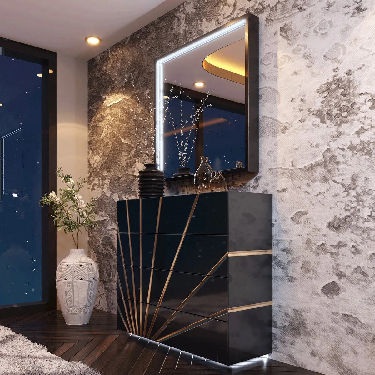 Oro Black Bedroom Comp 1 - View 2