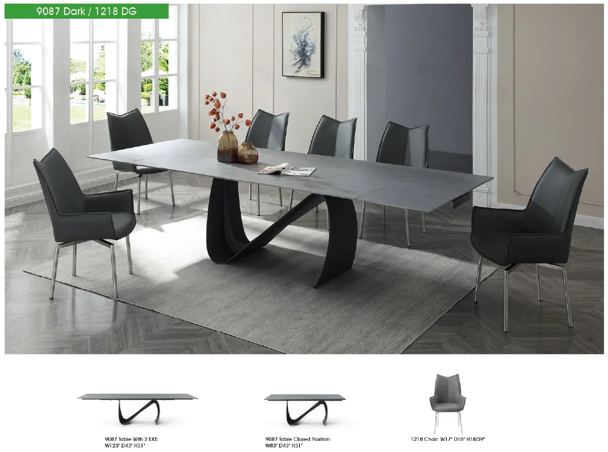 9087 Table Dark grey