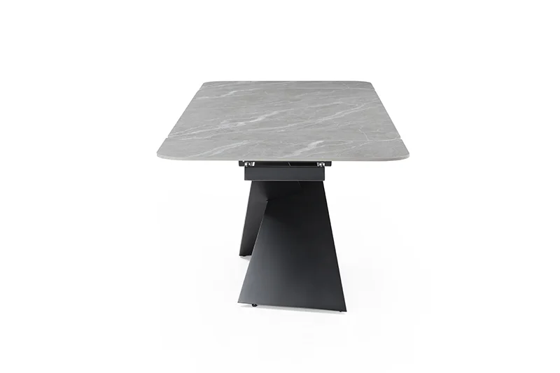 9422 Table with 1218 swivel Dark grey chairs