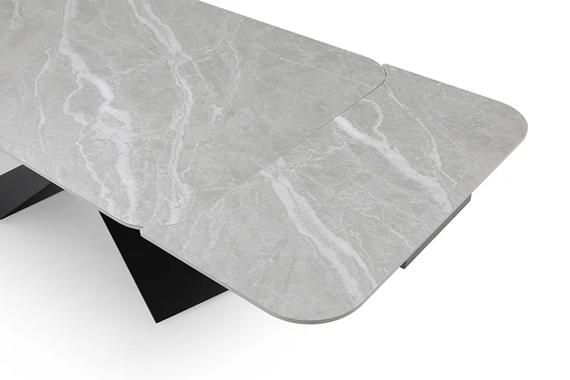 9422 Table with 1218 swivel Dark grey chairs