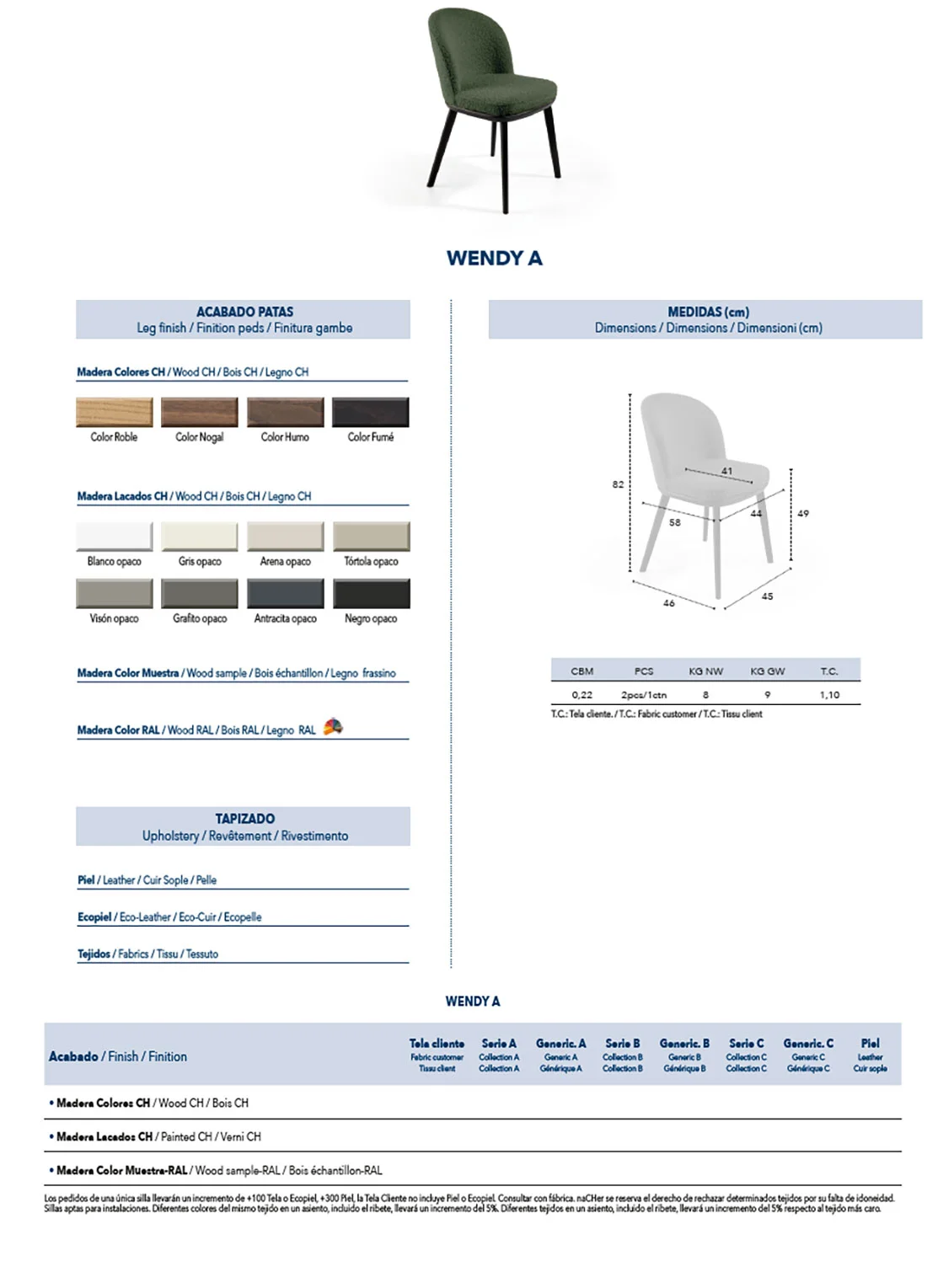 Papallona Dining tables with Wendy chairs