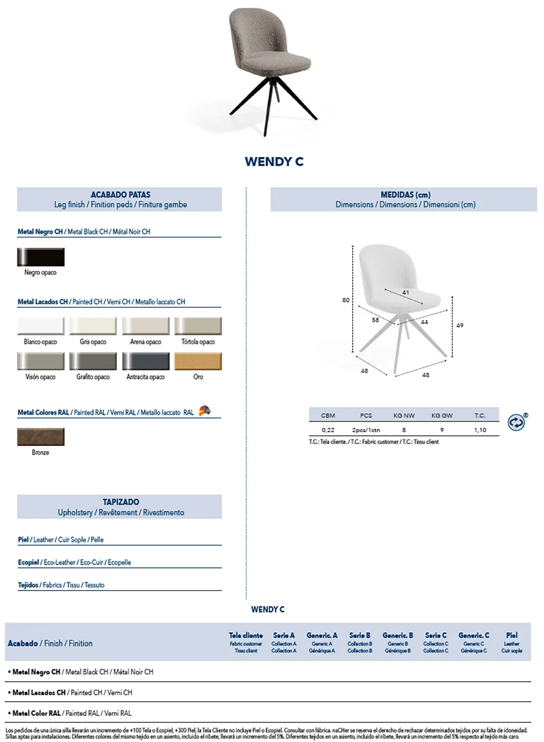 Papallona Dining tables with Wendy chairs