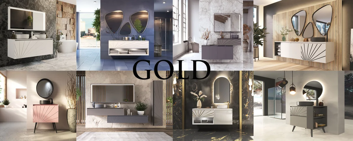 Gold Bathroom Vanities
