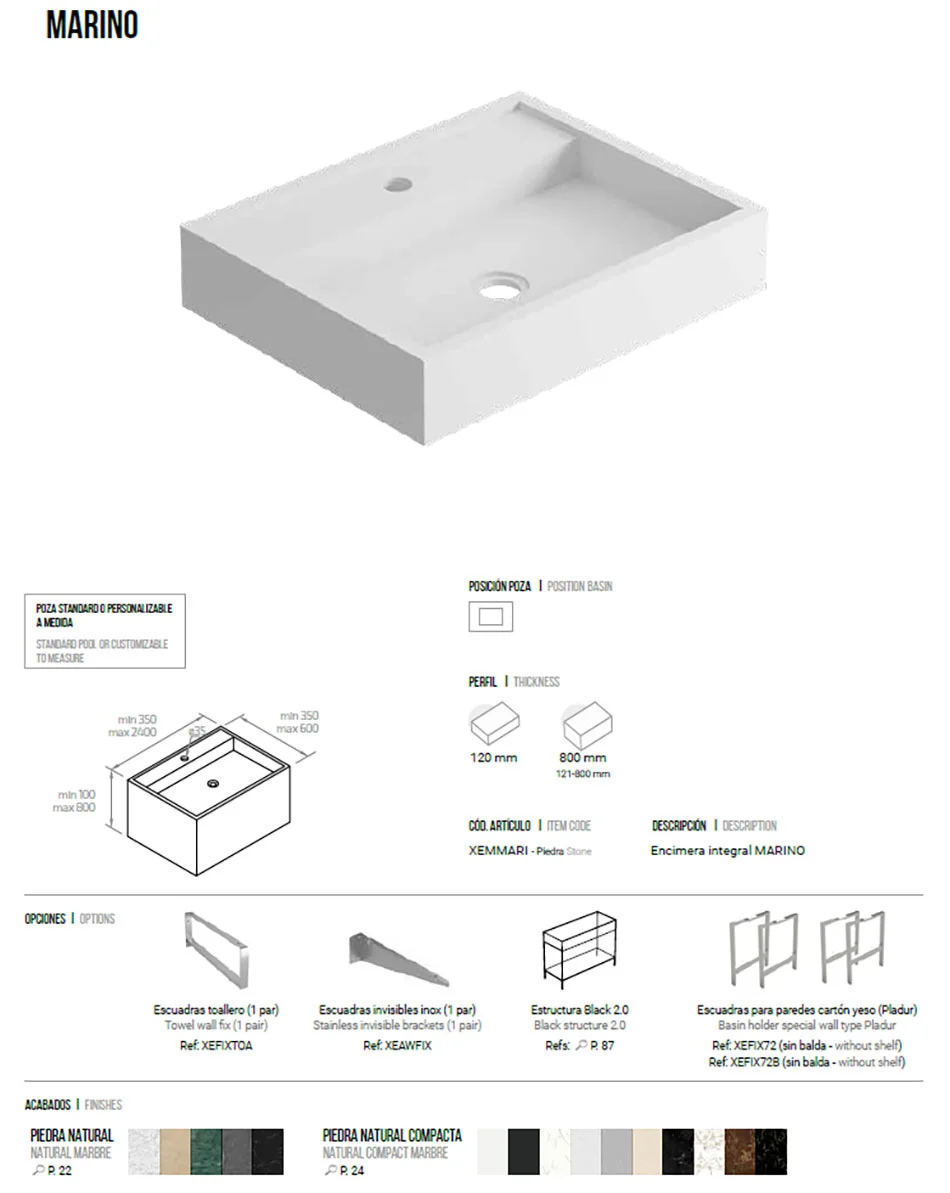 Marino Sinks - View 2