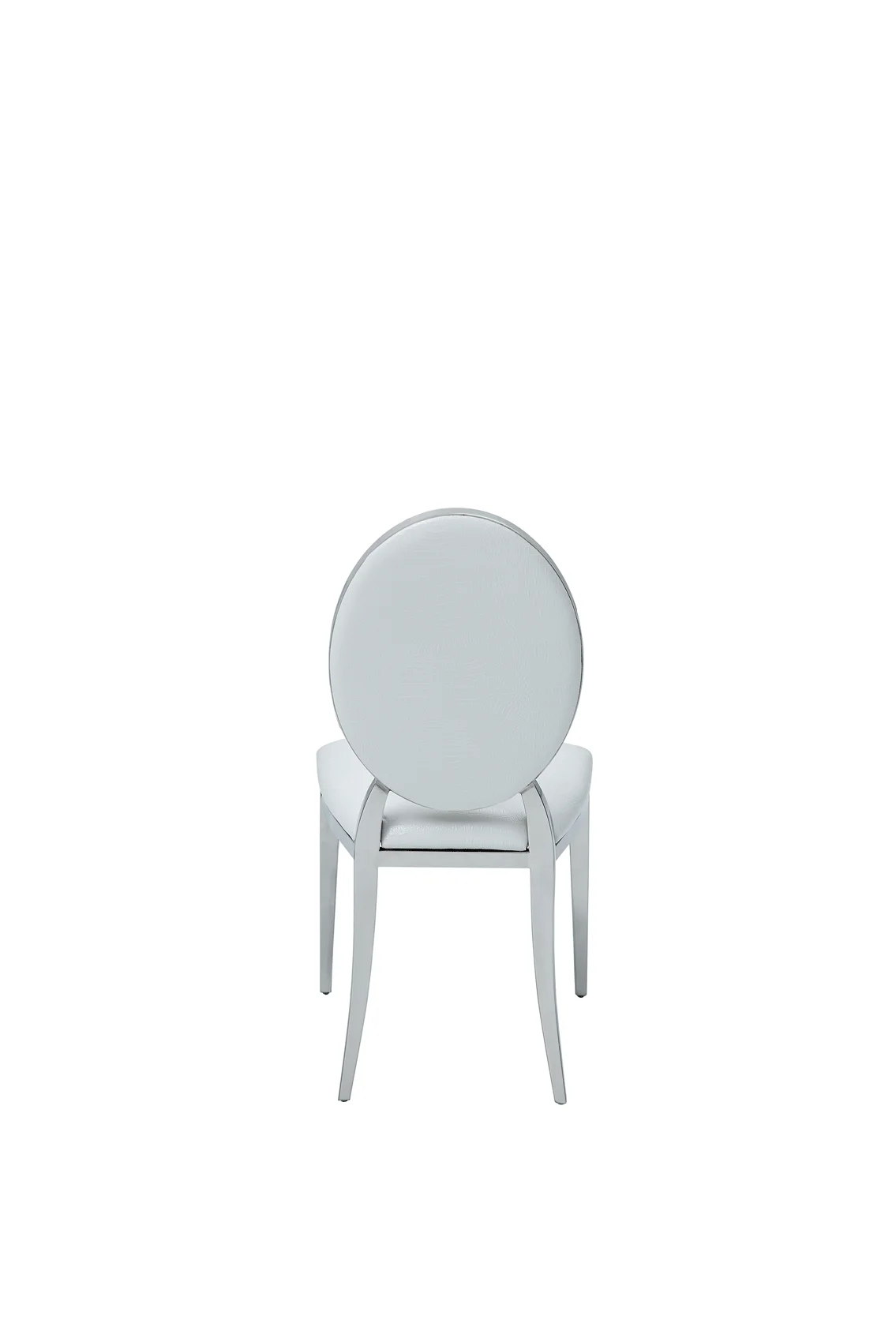 Zig Zag Dining Table with 110 White Chairs