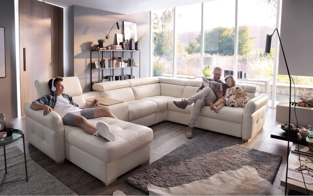 Massimo Sectional Left:Chaise w/Storage, Bar Element, Electric Recliner, Corner, Sofa w/Bed