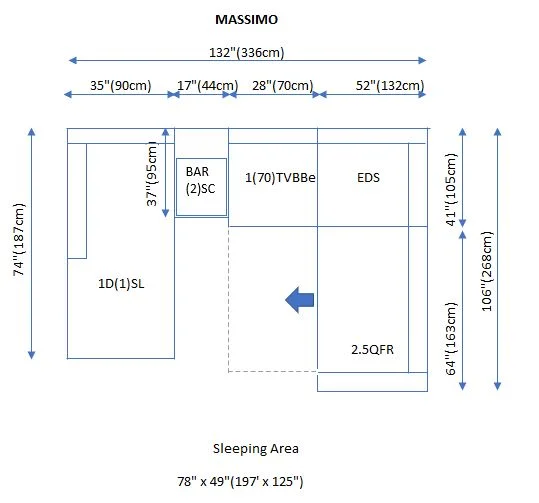 Massimo Sectional Left:Chaise w/Storage, Bar Element, Electric Recliner, Corner, Sofa w/Bed