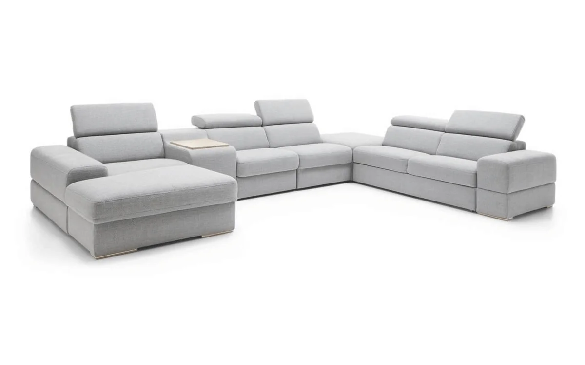 Plaza Sectional w/Bed, Recliner Chair, Bar & Storage - View 2
