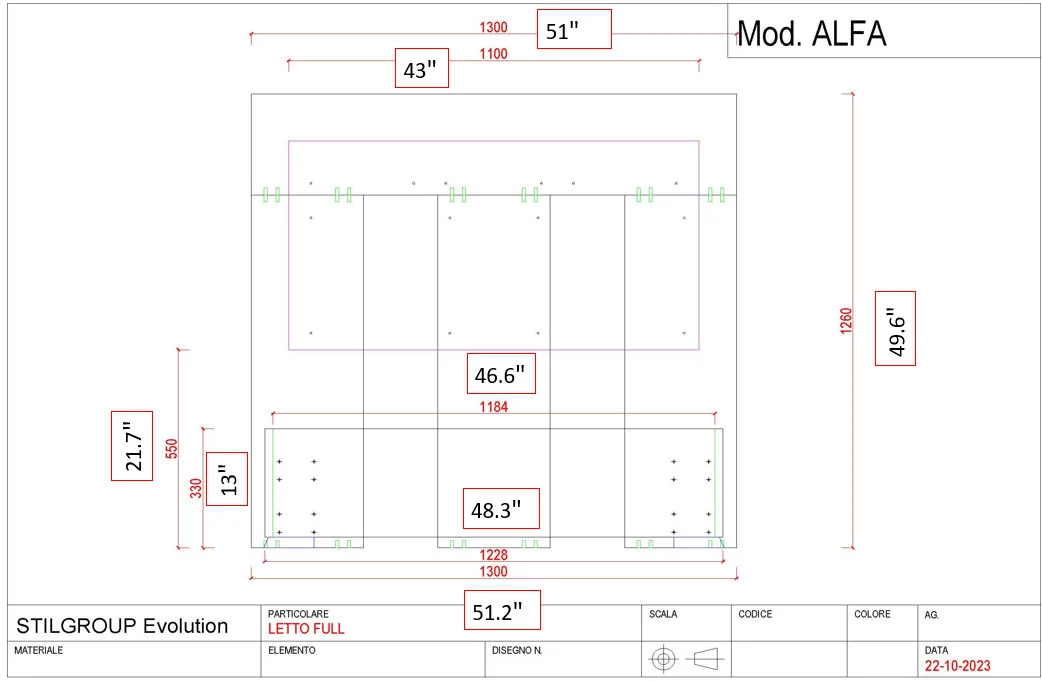 Alfa 48" Bed - View 2