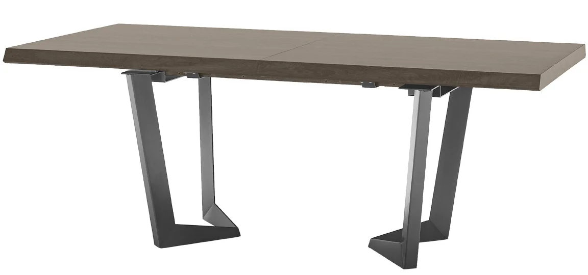 Elite Dining Table Brown  Silver Birch