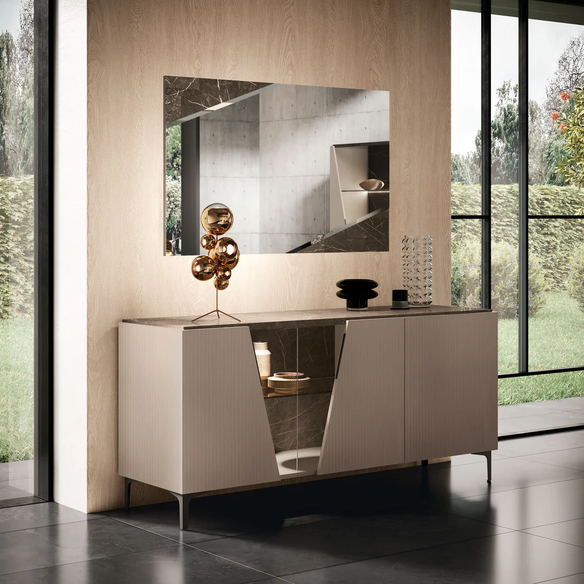 Fidia Buffet w/ Mirror