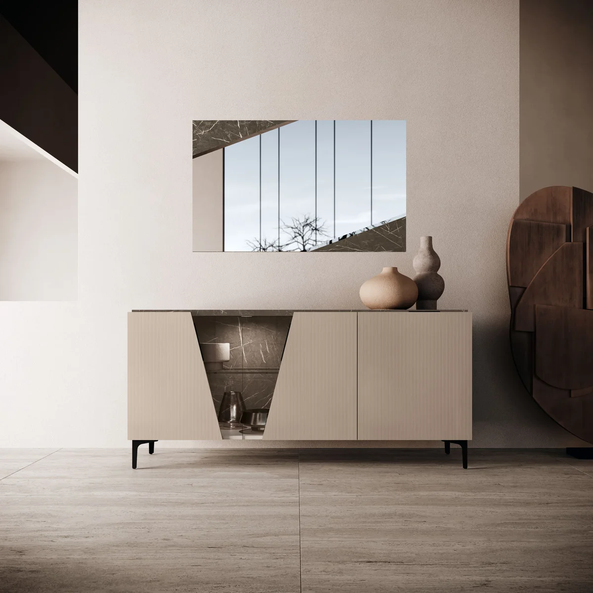 Fidia Buffet w/ Mirror - View 2