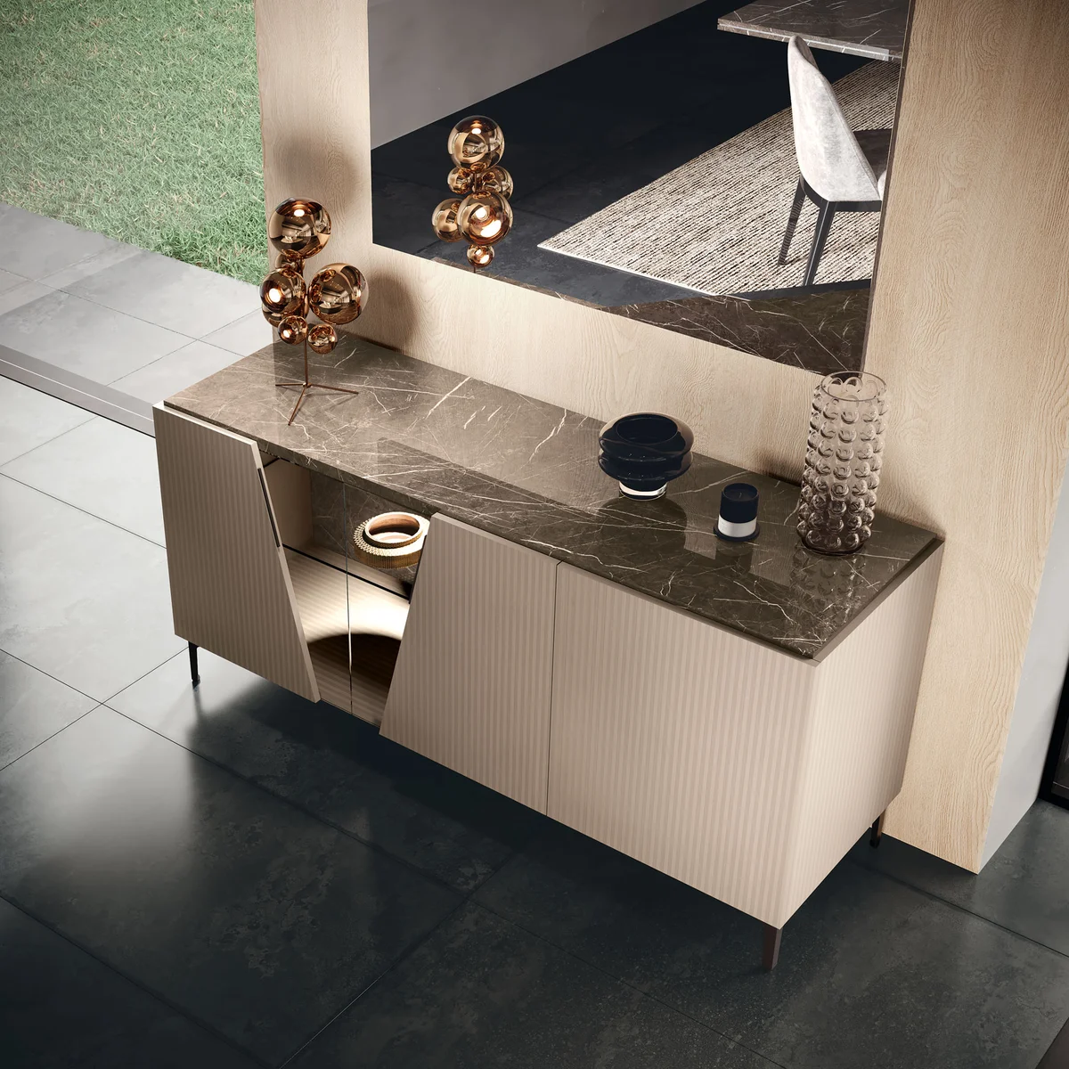 Fidia Buffet w/ Mirror