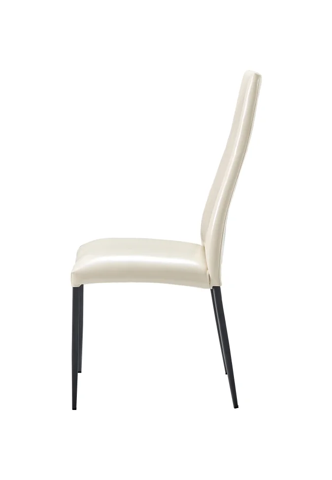 2417 Marble Table Grey with 3405 Chairs Cream