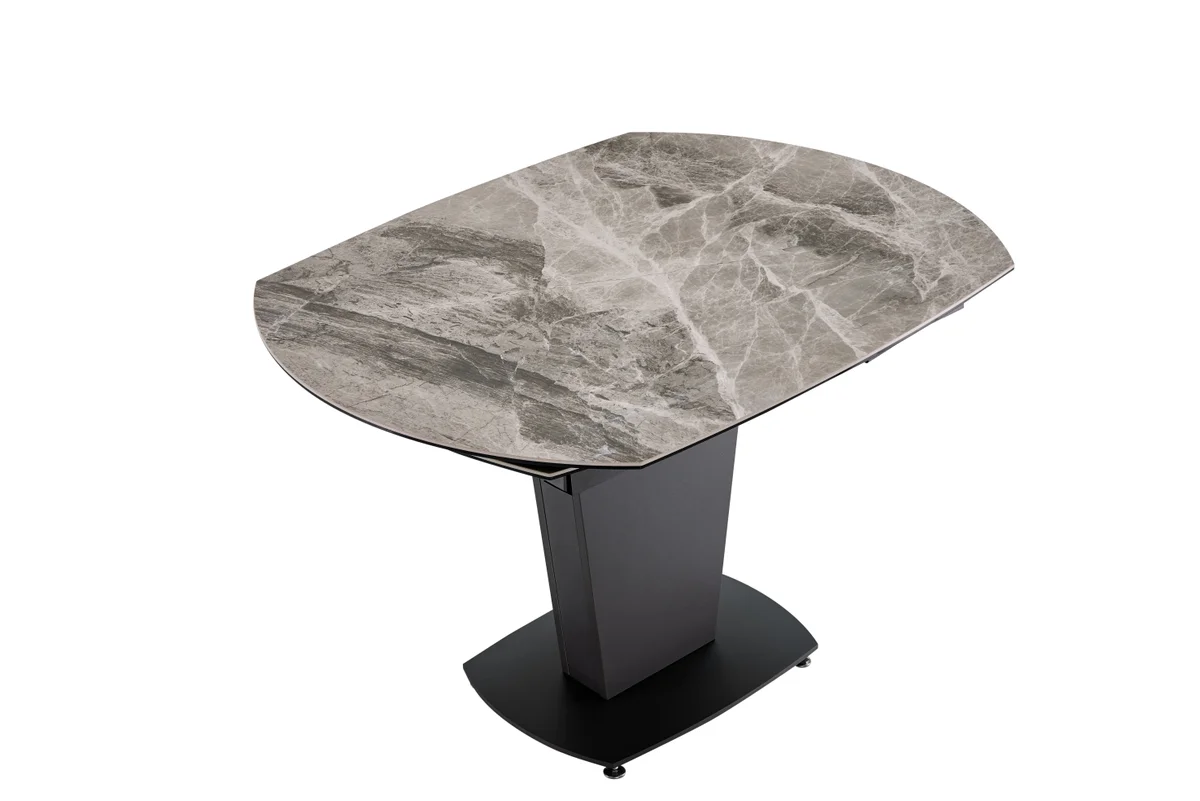 2417 Marble Table Grey with 3405 Chairs Cream