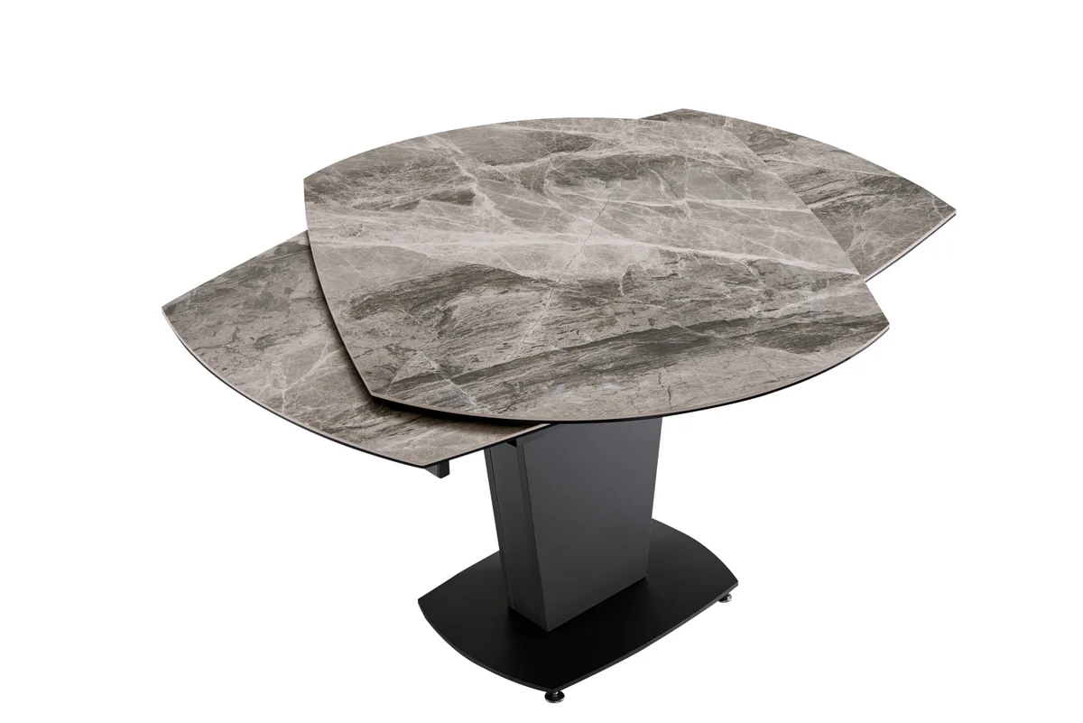 2417 Marble Table Grey with 3405 Chairs Cream
