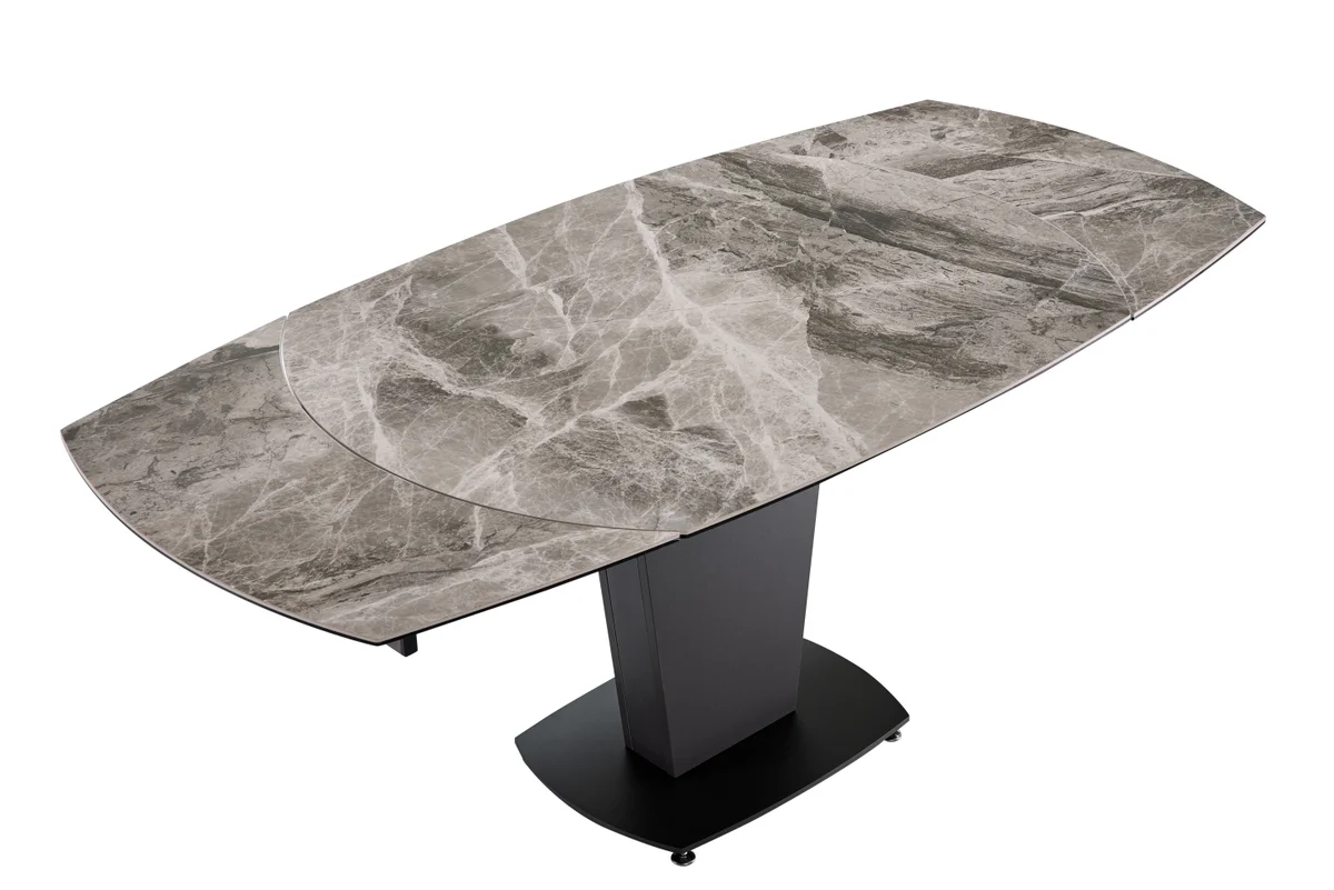 2417 Marble Table Grey with 3405 Chairs Cream