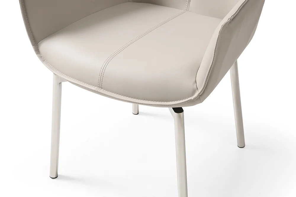 9188 Table with 1218 swivel grey taupe chairs