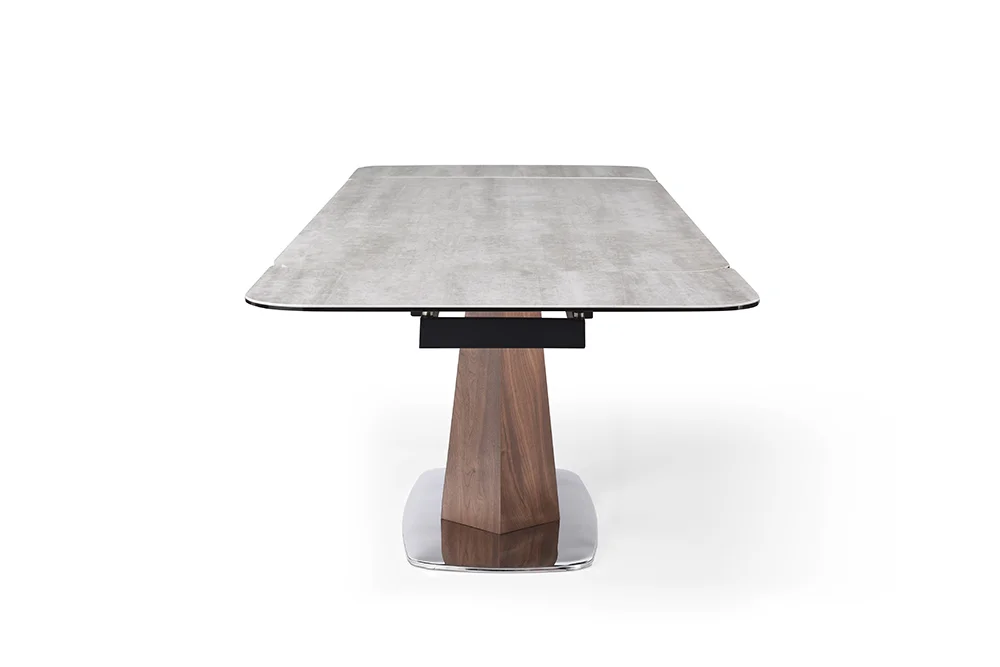 9188 Table with 1218 swivel grey taupe chairs