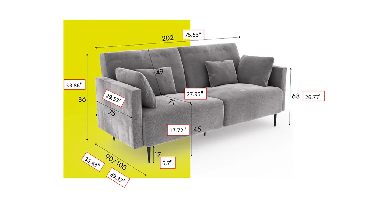 Monroe GREY Living room