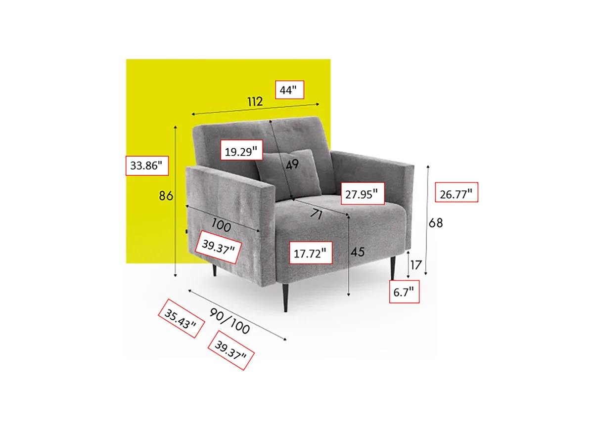 Monroe GREY Living room