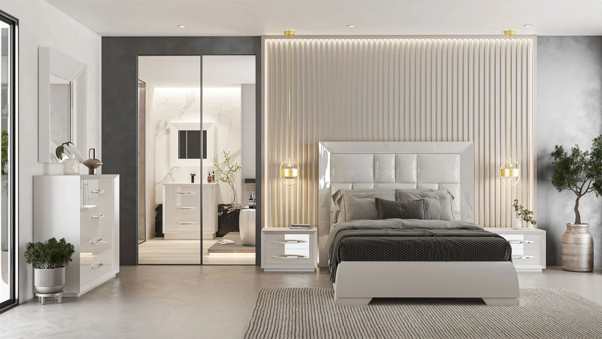 Carmen Bedroom White - View 2