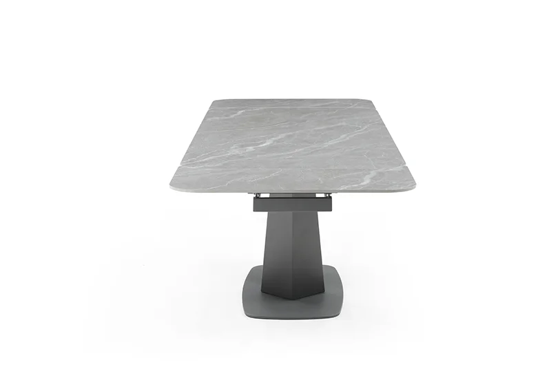 Cloud Table with 1218 swivel grey taupe chairs