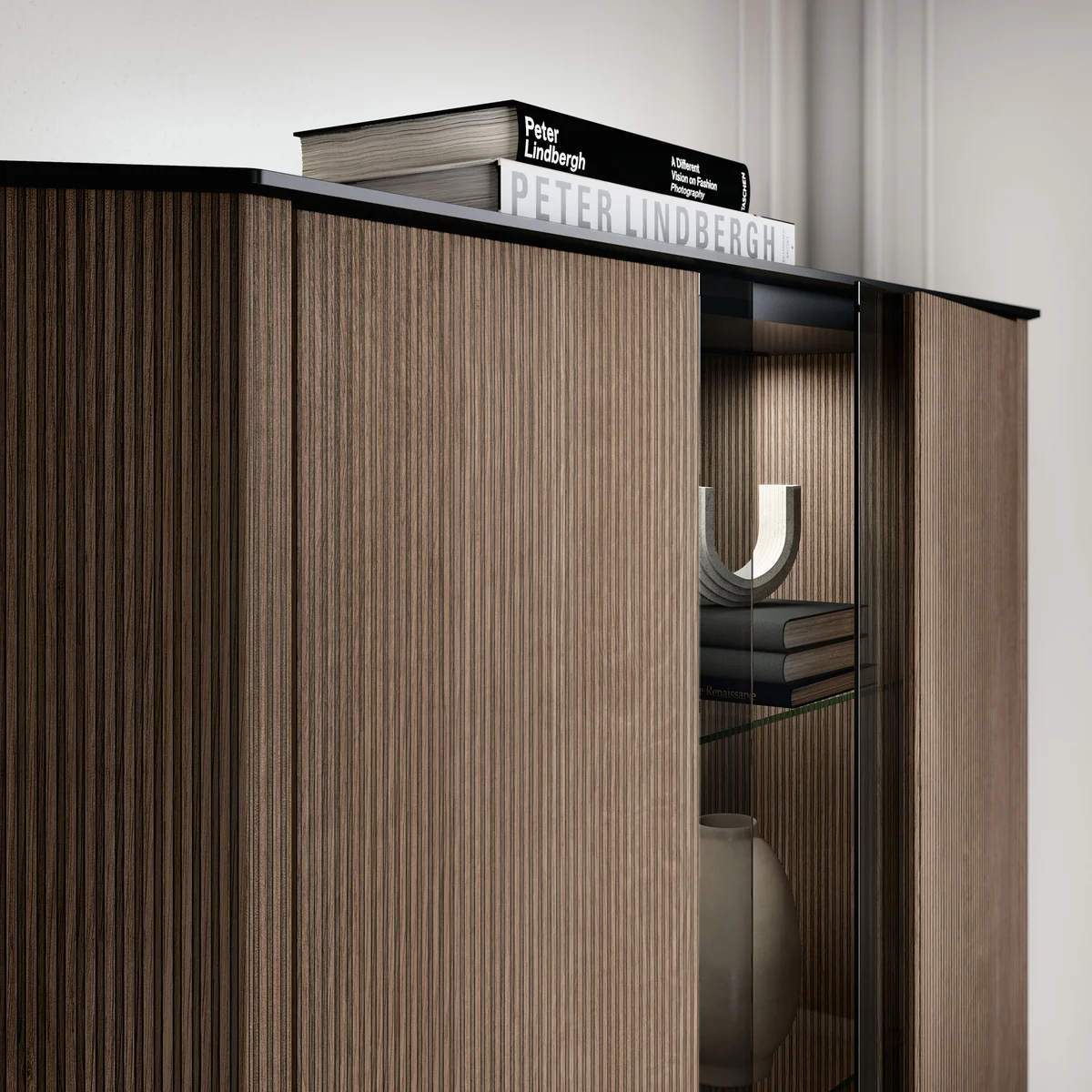 Hexagon 2 Door Cabinet - View 2