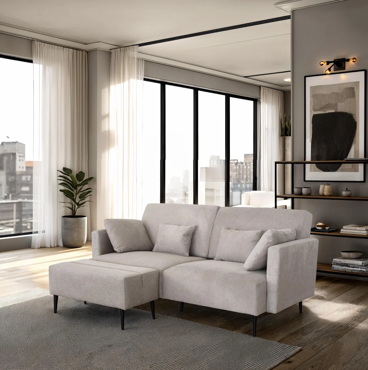 Monroe BEIGE Living room