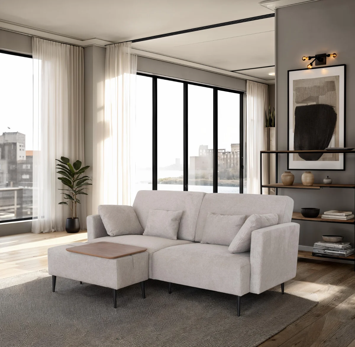 Monroe BEIGE Living room