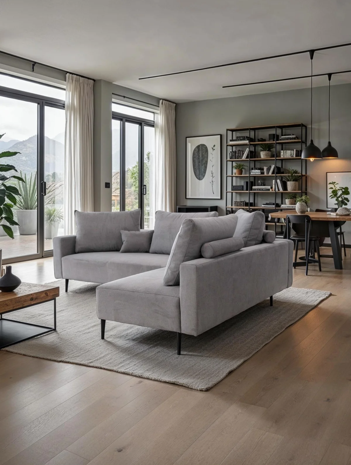 Redford Sectional Grey