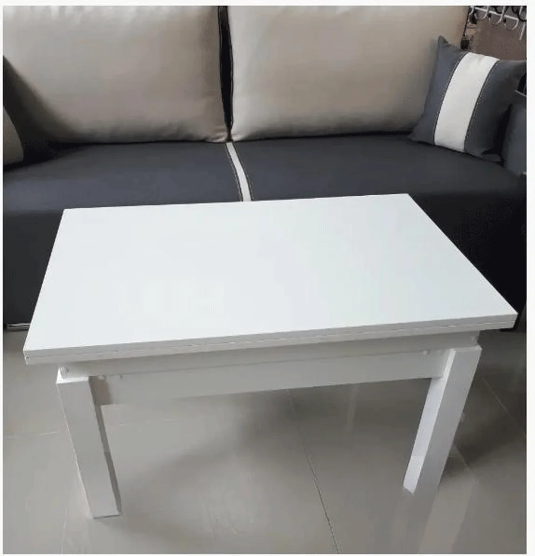 Cosmos Rectangular Transformer Table WHITE