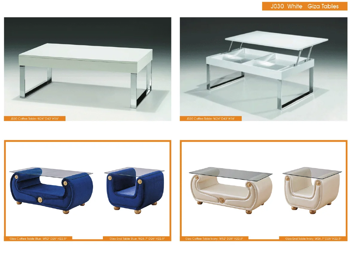 J030 White Coffee Table