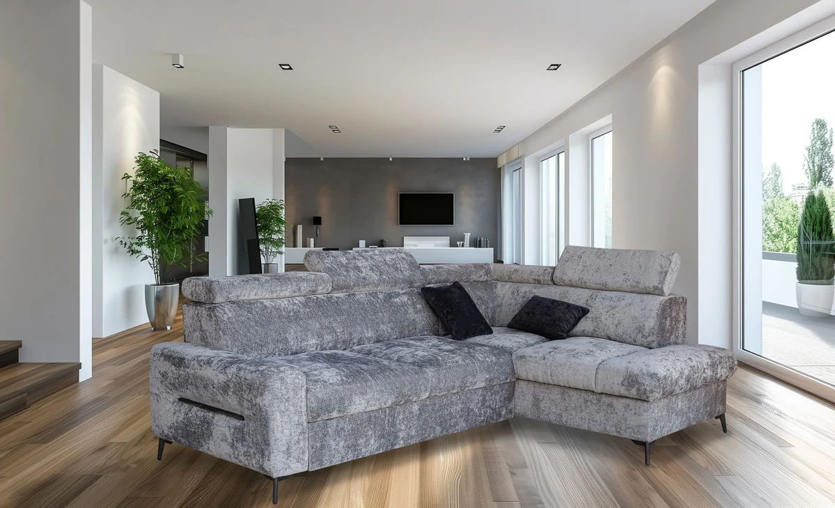 Daytona sectional w/ bed & Storage