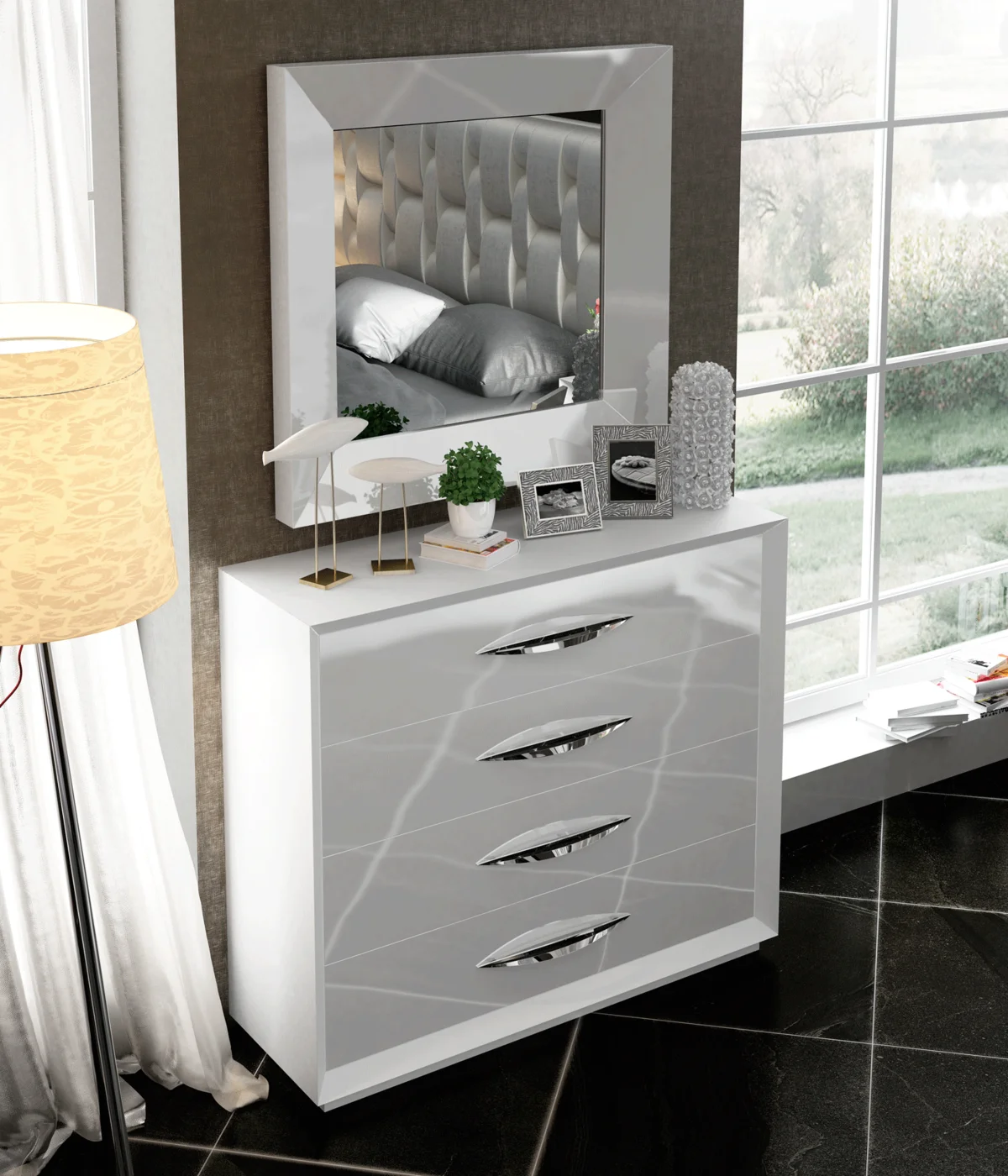 Carmen Single Dresser White