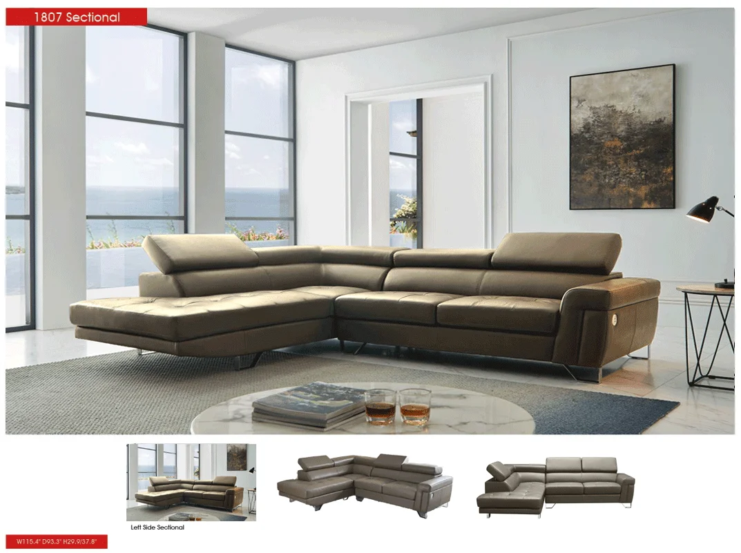1807 Sectional Left Taupe
